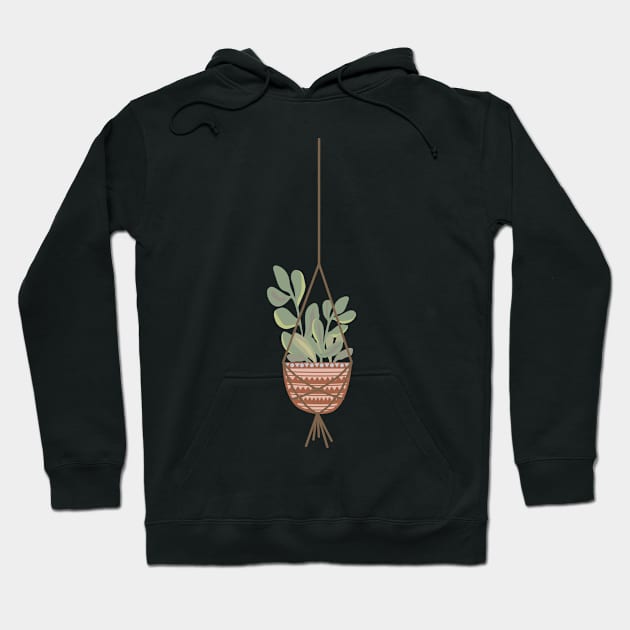 Hanging Succulent Plant Hoodie by banan117